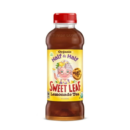 Organic Sweet Tea - Sweet Leaf Organic Half and Half Lemonade Tea - 16 oz bottles -12 pack