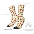 thumbnail image 4 of Fuzoiu Ladybug And Bee Print Athletic Crew Socks for Men & Women,Casual Crew Socks,Above Ankle Crew Socks for Business, Casual, 4 of 6