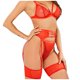 thumbnail image 4 of Chaleco de encaje de moda para mujer Malla hueca Transparente Push Up Ropa interior sexy Lencería Fridja  nalpqowj10659, 4 of 8