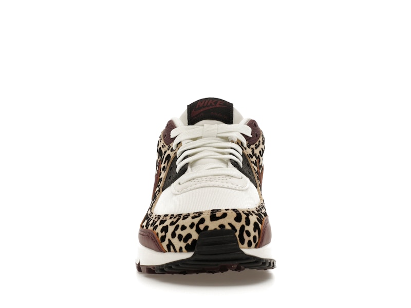Nike Women's Air Max 90 Leopard Burgundy Running Shoes, from StockX