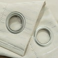 thumbnail image 4 of Elegant Iceland Metallic Grommet Blackout Curtain 54" x 84" Beige Rt Designers Collection, 4 of 7