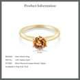 thumbnail image 6 of Gem Stone King 1.00 Ct Ecstasy Mystic Topaz 14K Yellow Gold Engagement Solitaire 6-Prong Ring, 6 of 6