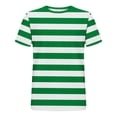 thumbnail image 3 of Dvprdro Mens Oversized Workout Tops Short Sleeve Crew Neck Striped Tees Sports Tees Gym Wear, 3 of 5