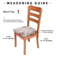 thumbnail image 2 of Printed Chair Seat Covers, Stretch Dining Chair Seat Covers Elastic Spandex Dining Room Chair Seat Covers Seat Covers for Dining Room Chairs Removable Washable for Kitchen, Hotel-O-Set of 2, 2 of 8