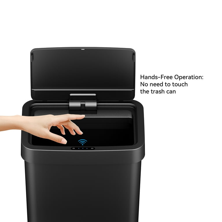 Mainstays Touchless Automatic Kitchen Trash Can, 13.2 Gallon