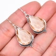 thumbnail image 2 of Morganite 925 Sterling Silver Earring V10336, Morganite Earring, Gemstone Earring, Handmade Earring, Champagne Earring, Pear Earring, Gift For Her, We, 2 of 4
