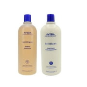 Aveda Brilliant Shampoo & Conditioner For All Hair Types 1l/33.8oz Each