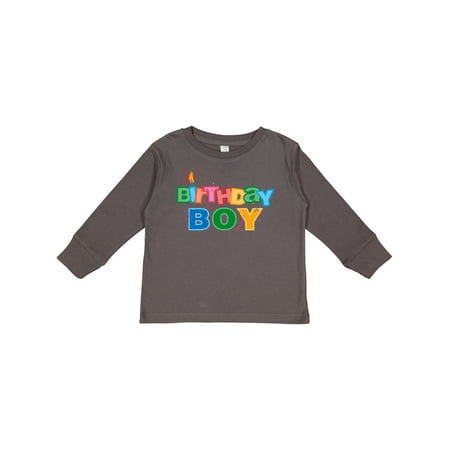

Inktastic Birthday Boy Letters Gift Toddler Boy Girl Long Sleeve T-Shirt