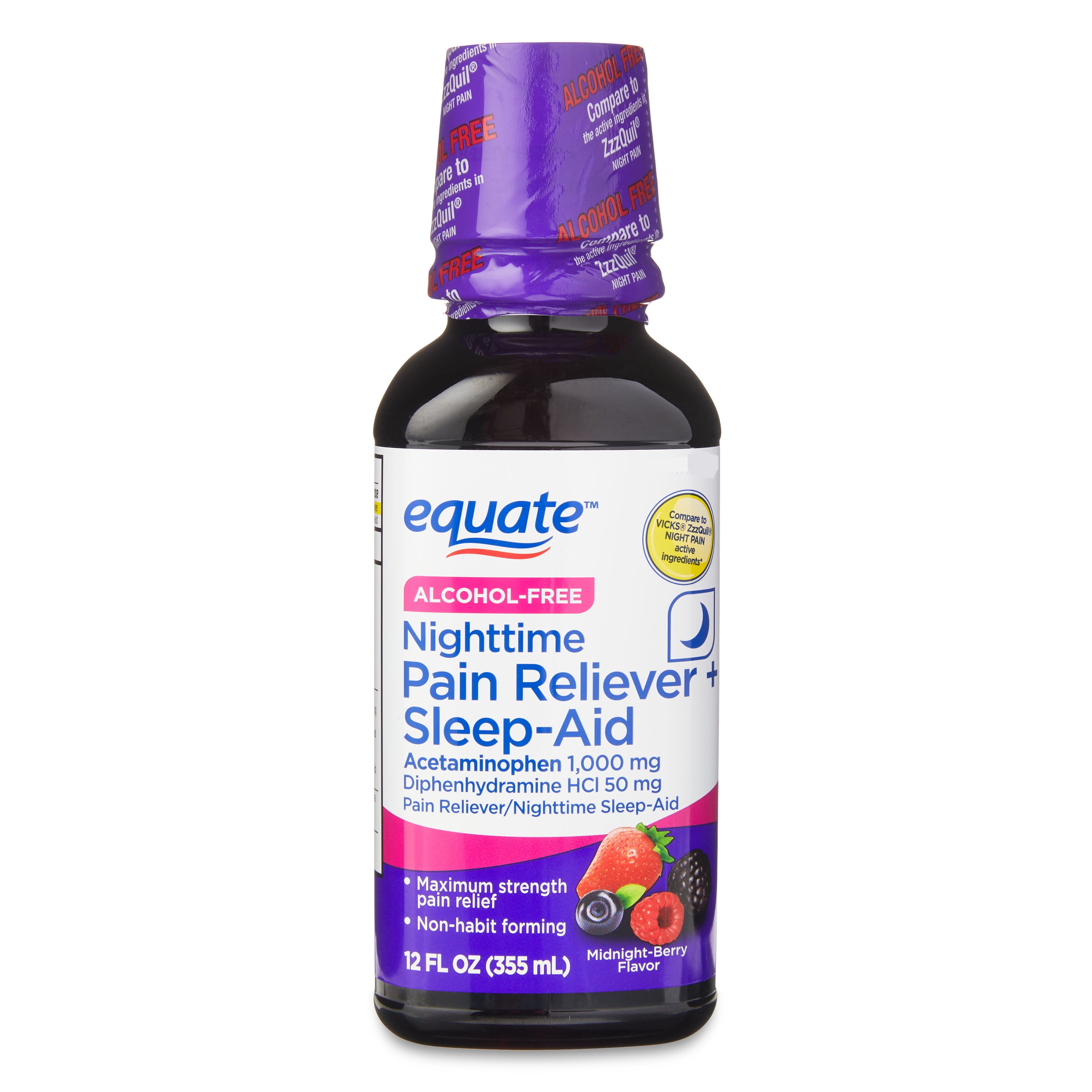 Equate Nighttime Pain Reliever & Sleep Aid Liquid 12 oz