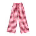 thumbnail image 3 of Asxite Womens Pajama Pants Plaid Print Elastic Waist Straight Leg Loose Breathable Bottoms, 3 of 7