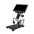 thumbnail image 2 of Riwcyla 7,inch LCD Screen Video Microscope with 32GB TF 1200X Microscope and Telescope 1080P with IR Remote, Adjustable Metal Stand & Support USBHD Output & Control for Electronics Industry J, 2 of 6