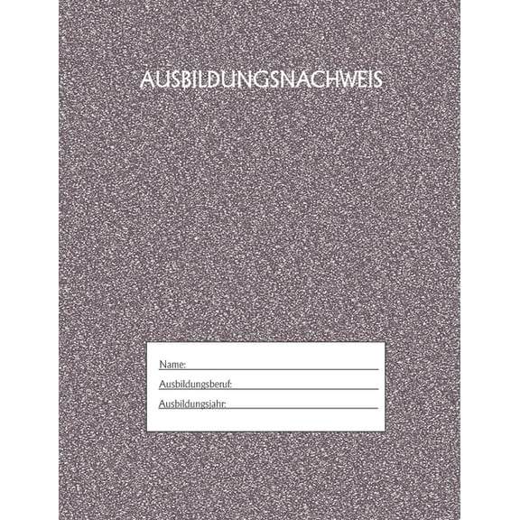 Ausbildungsnachweis: Berichtsheft Ausbildung / Ausbildungsnachweisheft täglich/wöchentlich / ausreichend für 1 Lehrjahr / 1Woche je Seite/ Montag bis Sonntag / Motiv Schwarz Silber (Paperback)