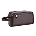thumbnail image 3 of Cartera para hombre con tarjetero para teléfono, cartera informal de negocios con múltiples bolsillos, bolso de mano para hombre , MARRÓN Marrón, 3 of 9