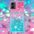 thumbnail image 4 of Funda para Motorola MOTO G 5G 2024 Brillantina Líquida Divertida Reluciente y con Cristales en Movimiento Cuerpo Cruzado con Cordón Ajustable, 4 of 5