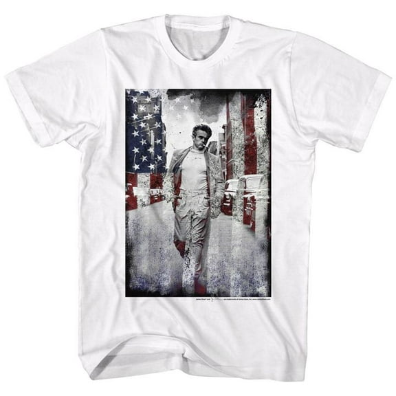 James Dean American White Adult T-Shirt 4Xl