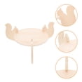 thumbnail image 3 of 1 Set High Base Cake Stand Cupcake Dessert Display Stand Wood Fruit Candy Tray, 3 of 8
