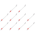 thumbnail image 1 of Alarma Pesca Carpa Wiggler Bobinas Acero Inoxidable Perchas Aparejos () Rojo, 1 of 9