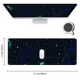 thumbnail image 2 of Heduofu Elements Stars and Planets Mouse Pad, Night Sky with Zodiac Signs Rectangular Mouse Pad, Non-Slip Rubber MousePads for Office Home Laptop,Galaxy Constellations Space Mouse pad  31.5x11.8 in, 2 of 6