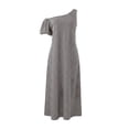 thumbnail image 3 of Elara Dresses For Women Elegant And Classic Long Dress Striped Off-shoulder Maxi Dress, 3 of 3