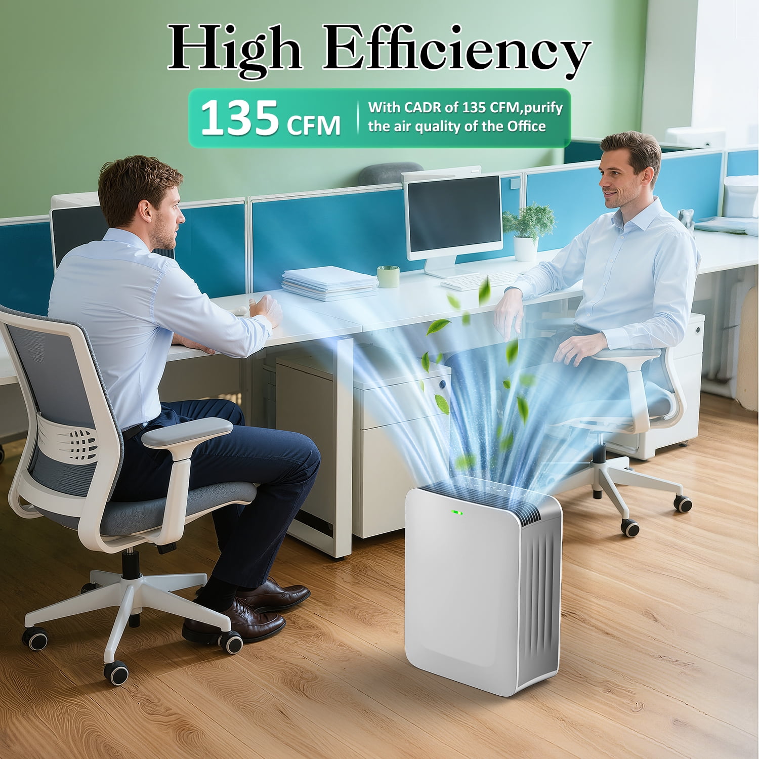 Air Choice AP-230 H13 True HEPA Air Purifier for Large Rooms up to 1485 sq ft - Captures Dust, Pet Hair & Odors - Quiet White Noise Operation