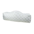 thumbnail image 2 of Tnarru Coussin Repose-Jambes Inclinable Support en Forme de W Cadeaux Robustes Repose-Pieds de Canapé Coussin Blanc, 2 of 8