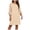 Khaki, variant on vigerkar Women's 2026 Flutter Sleeve Dress Crew Neck Chiffon Formal Wedding Guest Party Short Dresses (Khaki, M)