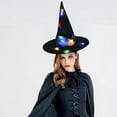 thumbnail image 5 of WHEANG Halloween Decorations Lighted Witch Hats 5PCS USB Plug In Glowing Witch Hat 20Ft With Halloween String Light Remote Controll 8 Modes For Halloween Party Patio Porch, 5 of 5
