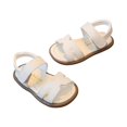 thumbnail image 5 of Willtoo Girl's Adjustable Ankle Strap Flat Sandals Summer H Band Princess Shoes Outdoor Birthday Party Dress Up Sandals, 5 of 5