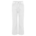 thumbnail image 5 of QIUOMBBP High Waisted Jeans for Women Trendy Stretchy Bootcut Jeans Bell Bottom Jeggings Flared Denim Pants Work Trousers White XL, 5 of 9