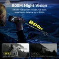 thumbnail image 4 of LNGOOR 10x 4K Ultra HD Digital Night Vision Binoculars  3-inch High Resolution Display  And Safe And Reliable Tactical Flashlight - Perfect for Outdoor Night Adventures And Wildlife Spott, 4 of 6