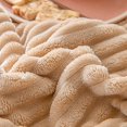 thumbnail image 4 of Flannel Blanket, 39 x 47 Inch Small Soft Warm Fleece Throw for Kids Toddlers Pets Sofa Nap and Nursery Room Decoration, Khaki, 4 of 4