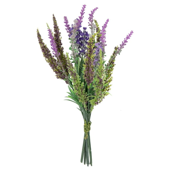 11.5" Lavender Bundle Artificial Floral Half Bouquet