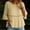 Khaki women boho tops a1, variant on thefmos Women Summer Round Neck 3/4 Sleeve Lace Trim Flowy Boho Casual Pullover Tops Dressy Casual Loose Blouses Fall Shirts Clothes, Hot Pink M