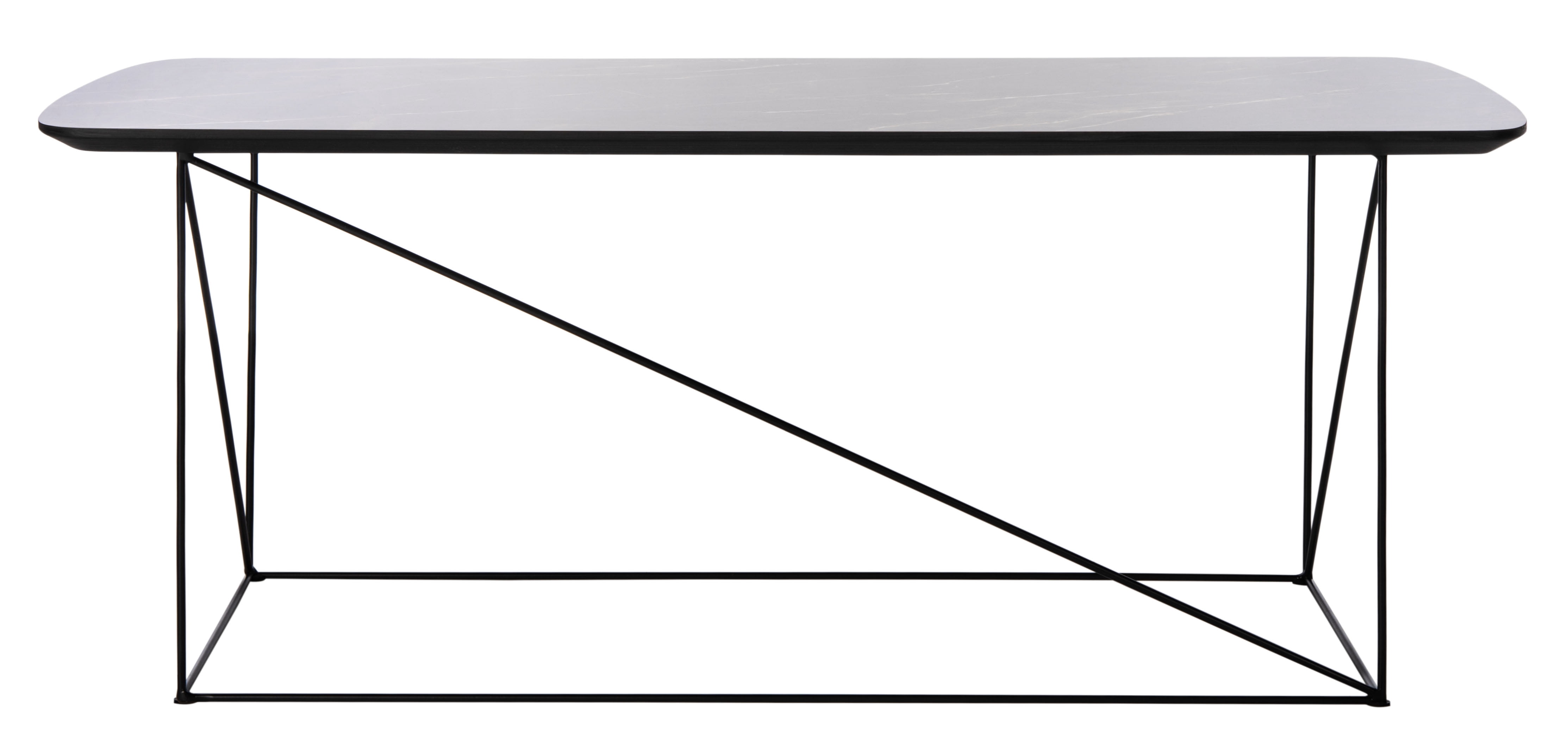 SAFAVIEH Rylee Modern Rectangle Coffee Table, Dark Grey/Black