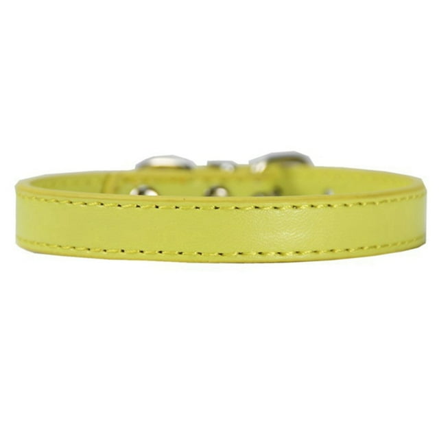 Faux Leather Collar Metal Buckle Pet Collar Adjustable Pet Collar for Small Dogs