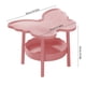 thumbnail image 3 of Mesa Auxiliar de 2 Niveles en Forma de Mariposa con Estante de Almacenamiento por Capas – Mesa de Centro Moderna de Plástico, Mesita de Noche Multifuncional, Pequeño Escritorio de Estudio para Sala, 3 of 6