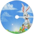 thumbnail image 1 of FMSHPON Easter Easter Bunny Eggs Xmas Christmas Tree Skirt Stand Mat for Holiday Party Decoration Indoor Outdoor 48 inches, 1 of 6