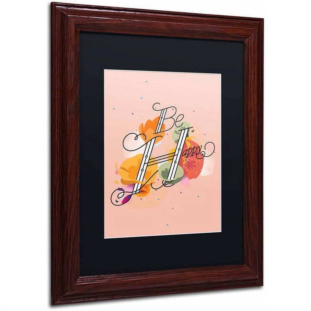 Trademark Fine Art "The Reminder" Canvas Art by Kavan & Co Black Matte, Wood Frame
