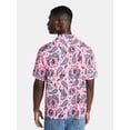 thumbnail image 3 of Spider-Man Men's and Big Men's Paisley Peter Graphic Button-Up Shirt, Sizes S-3XL, 3 of 5