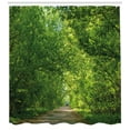 thumbnail image 3 of Ambesonne Landscape Shower Curtain, Fresh Canopy Forest, 69"Wx84"L, Green, 3 of 3