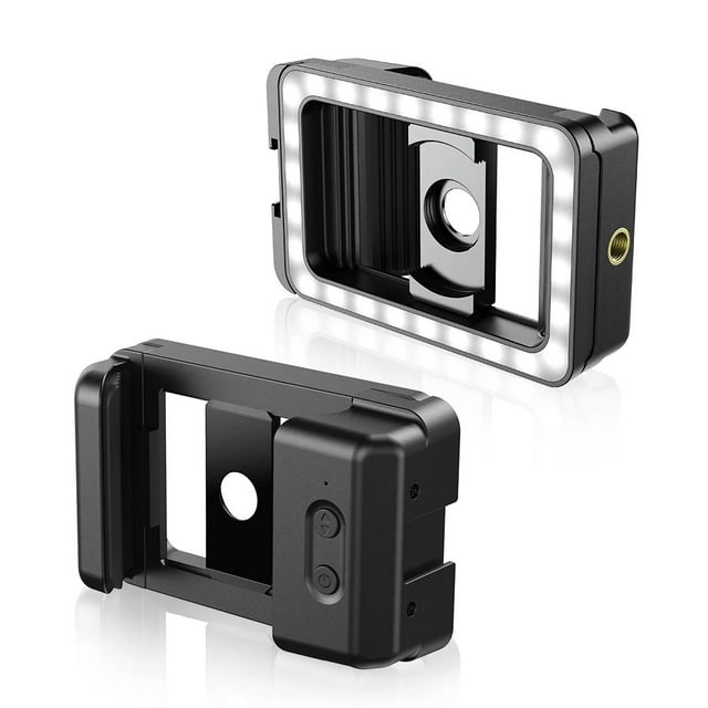 APEXEL APEXEL FL23 3-in-1 Universal Phone Clip with 17mm+37mm Macro Lens, RGB Fill Light, Cold Shoe Mount, 1/4" Thread, Compatible with Android/iPhone, Macro/Wide-Angle/Fisheye Lenses & Filters