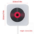 thumbnail image 4 of Yingyy Bluetooth 4.2 Wall Mounted CD Player with Remote Control ABS Plastic Wireless Audio Boombox, 4 of 6