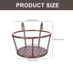 thumbnail image 2 of unbranded Balcony Hanging Planter Coffee Metal Flowerpot Rack for Home Garden Storage and Decor, 2 of 8