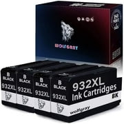 Wolfgray Compatible 932XL 933XL Ink Cartridges Replacement for HP 932 933 XL Ink, Replacement for HP Officejet 7510
