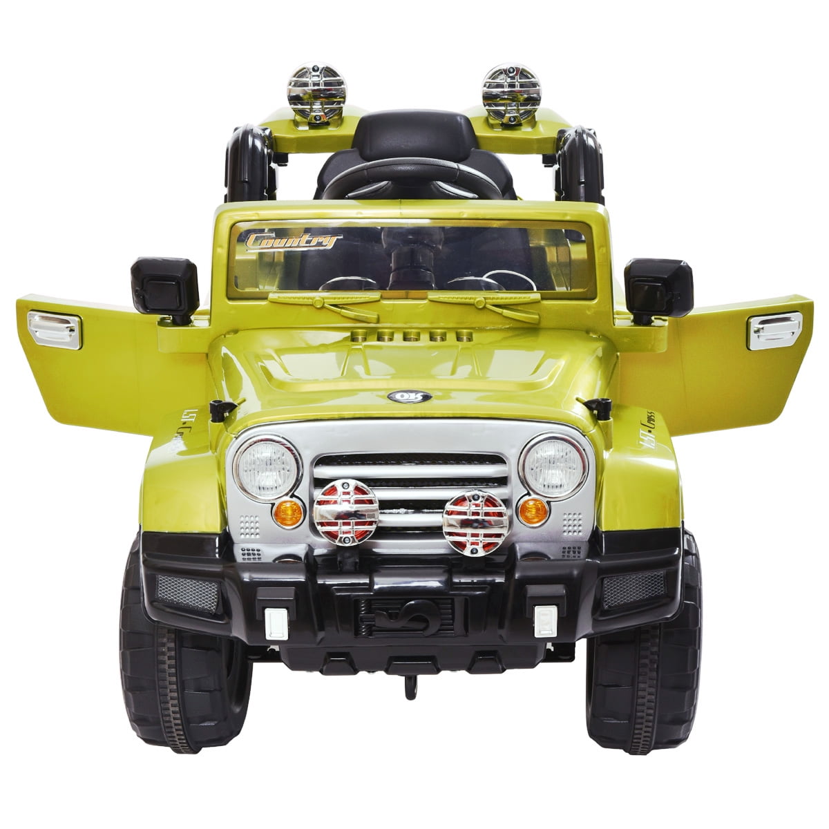 Private Jungle 12V Electric Cars for Kids, Children Ride-On Toys Truck Car with Remote Control, 2 Speeds, MP3, LED Lights, Gift (Green) Private Jungle 12V Electric Cars for Kids, Children Ride-On Toys Truck Car with Remote Control, 2 Speeds, MP3, LED Lights, Gift (Green)