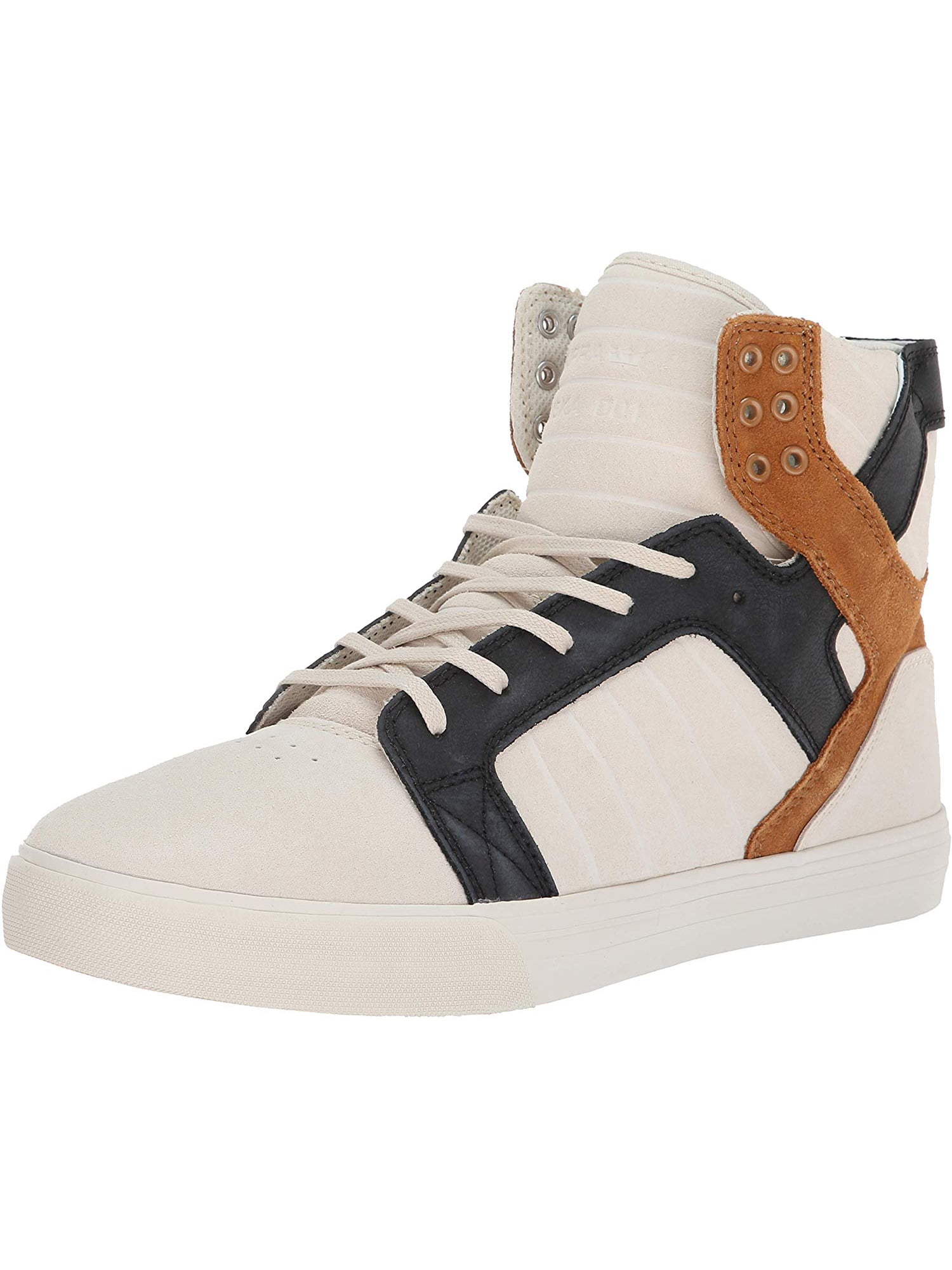 Supra Skytop 77 06578-151-M Mens White Leather High Top Skate Sneakers Shoes 
