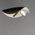 thumbnail image 2 of E24966-WTBKGLD-ET2 Lighting-Carmen - 14W 2 LED Pendant-10 Inches Tall and 24 Inches Wide-Black/Gold Finish, 2 of 4