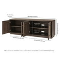 thumbnail image 4 of Evelyn&Zoe Tillman Rectangular TV Stand for TV's up to 75", Alder Brown, 4 of 8