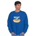 thumbnail image 5 of Funny Food Pun Joke What Up Dog Sweatshirt for Men or Women Brisco Brands S, 5 of 6