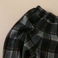 thumbnail image 4 of XUELUO Baby Boys Pants Girls Cartoon Plaid Print Winter Warm Long Sweatpants Trousers Pant Holiday Wear,Black,6-12 Months, 4 of 7